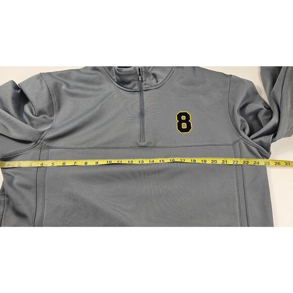 Nike golf tour performance therma fit fleece lined 1/4 zip #8 patch sz XL grey - Picture 6 of 7